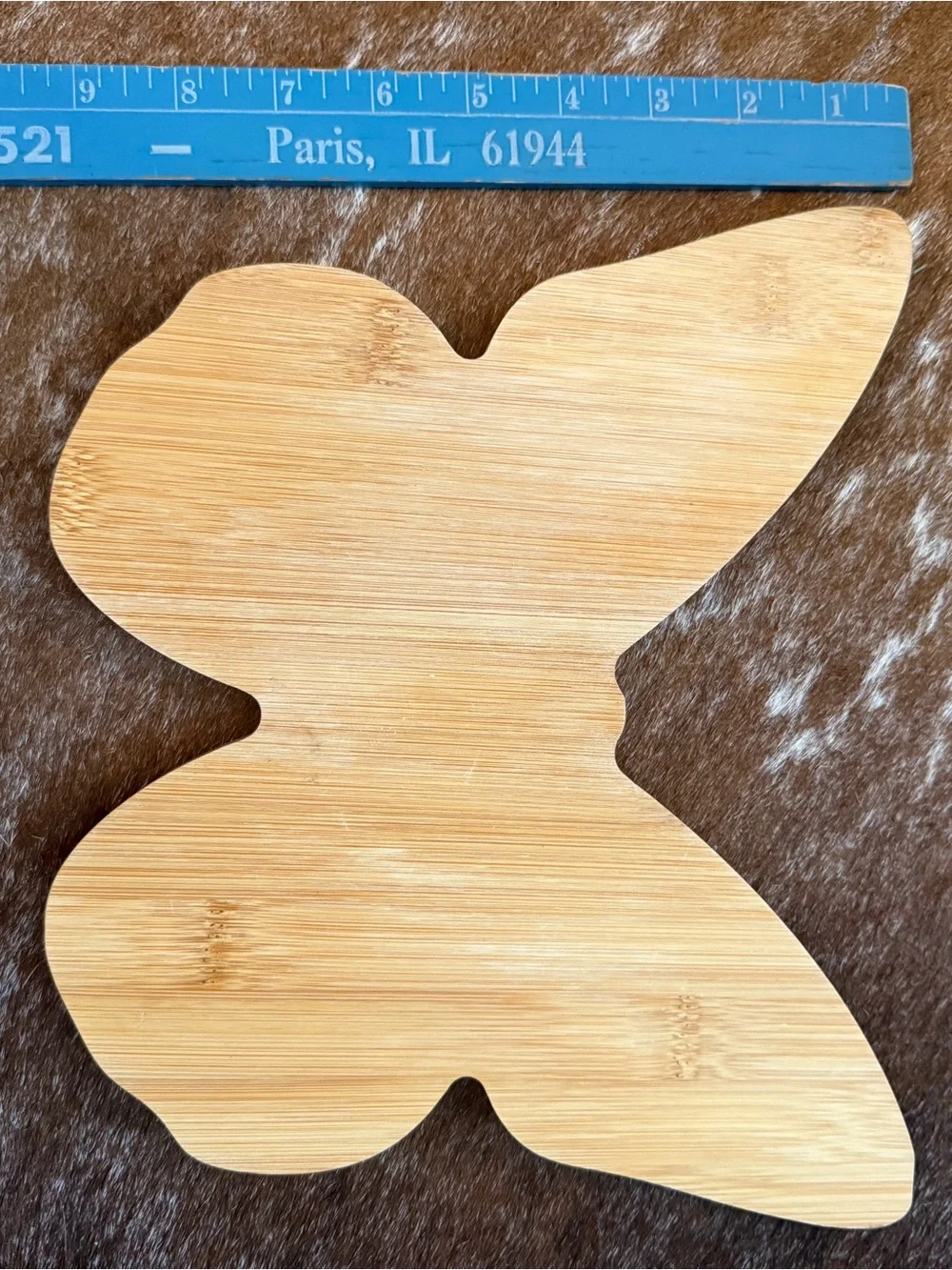 Bamboo Butterfly Serving Tray - Natural